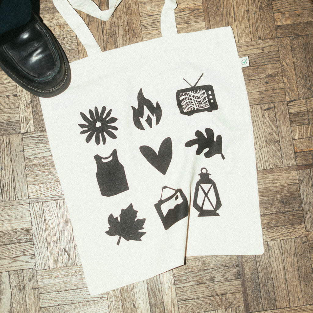 "wieder verliebt" Jutebeutel / Tote Bag